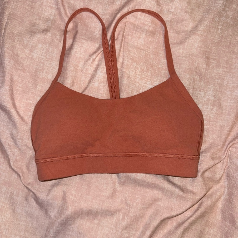 Lululemon burnt orange sports bra